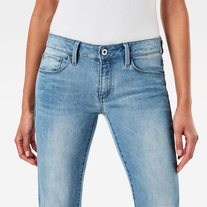 G-Star RAW® 3301 Deconstructed Mid Waist Straight Jeans Mittelblau