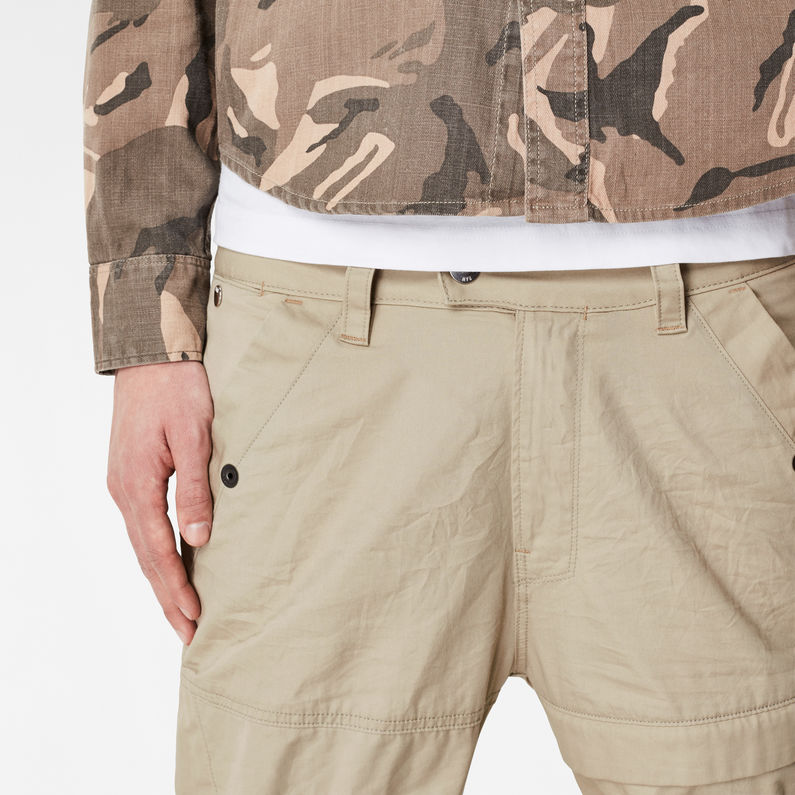 G-Star RAW® Rackam Tapered Cargo Pants Beige detail shot