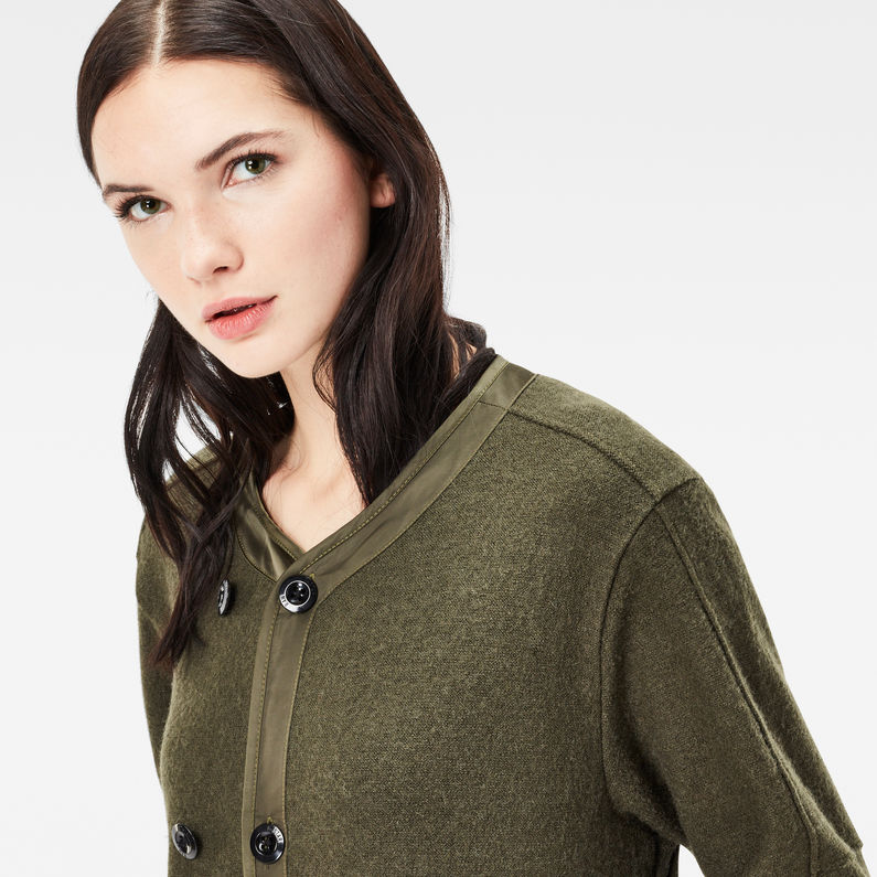 G-STAR® Daxly Long Knit Boyfriend Cardigan Verde