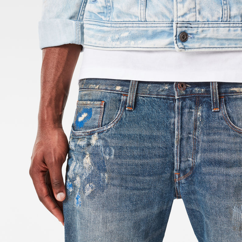 G-STAR® 3301 1/2-Length Shorts Mittelblau detail shot buckle