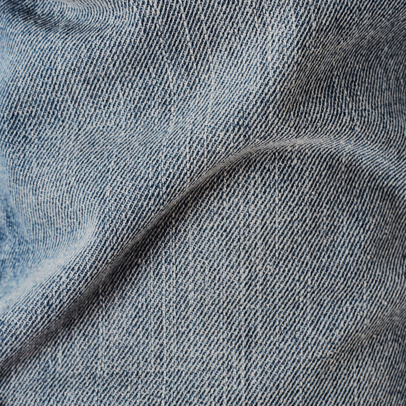 G-Star RAW® 3301 1/2-Length Shorts Bleu moyen fabric shot
