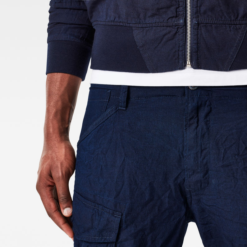 G-STAR® Rovic Loose 1/2-Length Shorts Dunkelblau detail shot