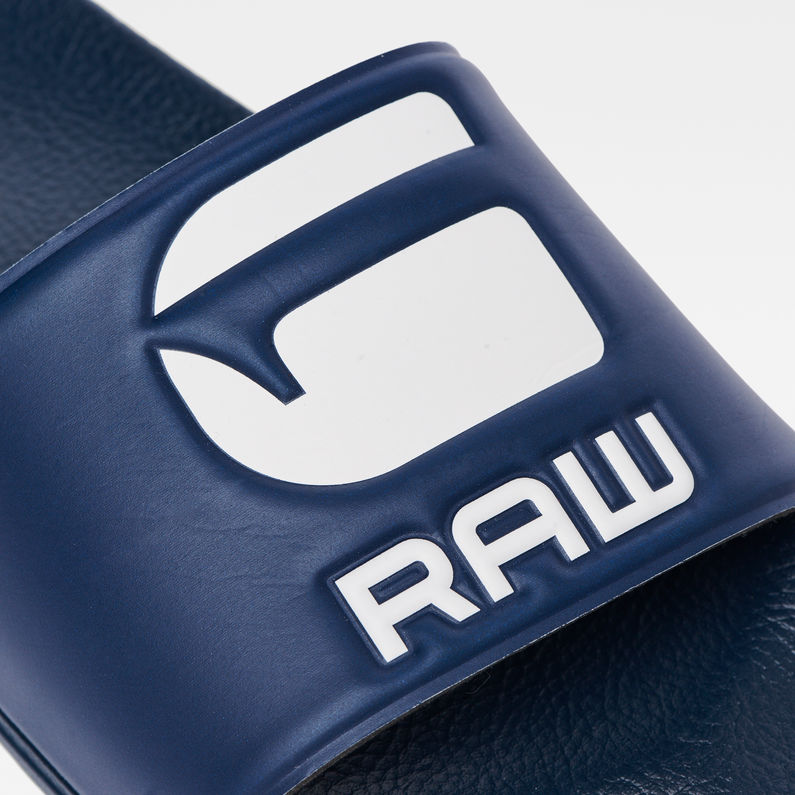 G-Star RAW® Cart Slide Bleu foncé detail