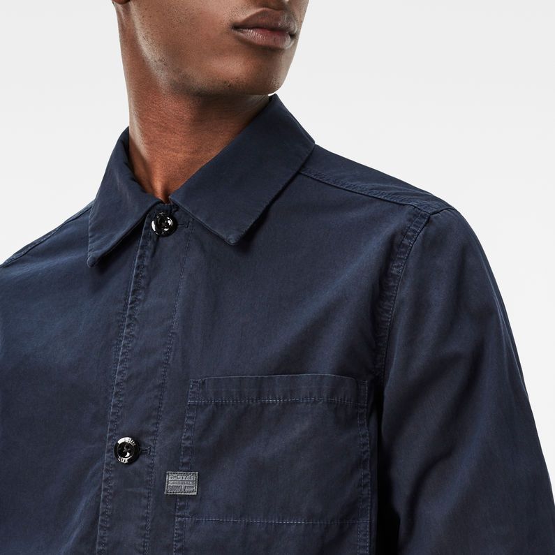 G-STAR® Blake Overshirt Dark blue detail shot