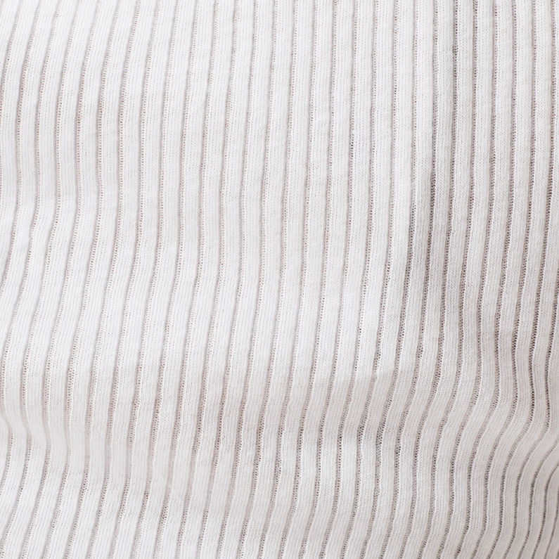 G-Star RAW® Silber Cropped T-shirt Blanc fabric shot