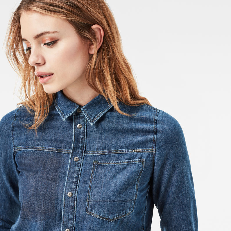 G-STAR® Arc Boyfriend Boilersuit Medium blue detail shot