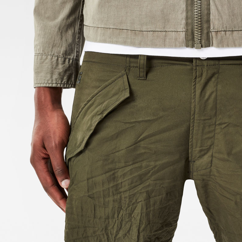 G-Star RAW® Rovic Deconstructed Loose 1/2-Length Pants Groen detail shot