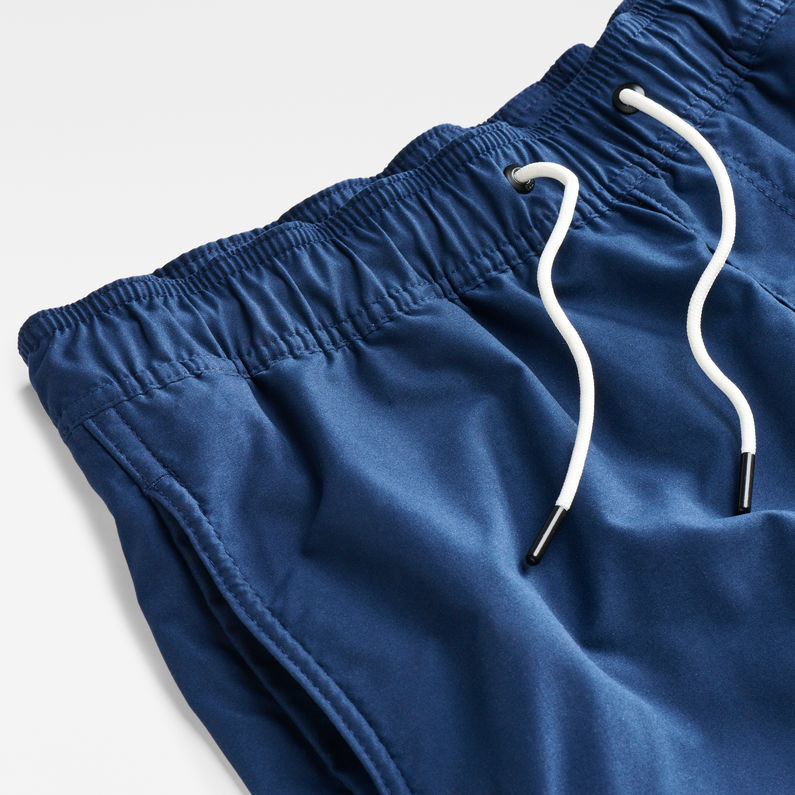 G-Star RAW® Dirik Solid Swim Shorts Bleu moyen detail shot