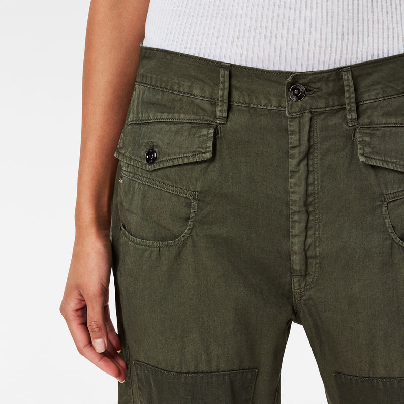 G-Star RAW® Army Radar Strap Loose Tapered Pants Green detail shot