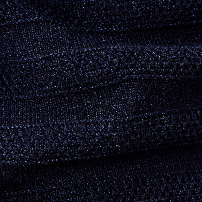 G-Star RAW® Dadin indigo r knit l/s Dark blue fabric shot