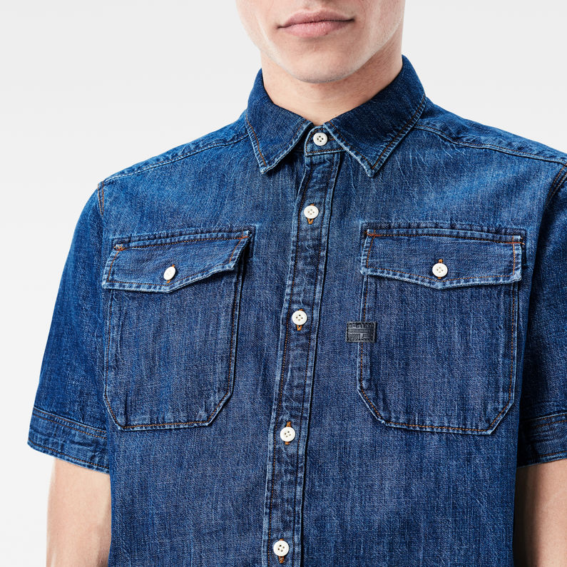 G-Star RAW® Landoh Deconstructed Shirt Medium blue