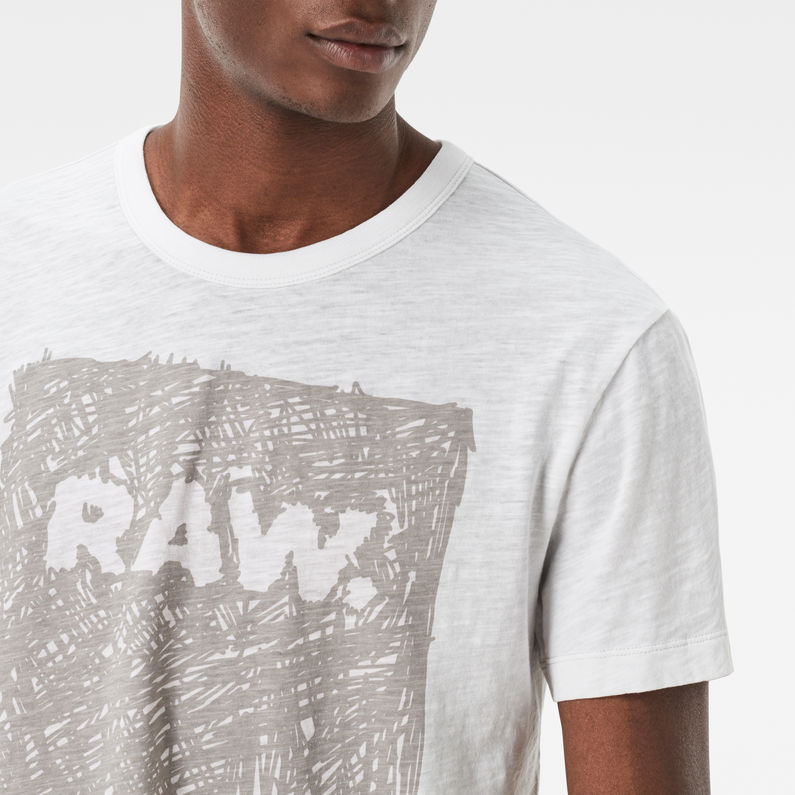 G-Star RAW® Nazuru 1 T-Shirt Weiß detail shot