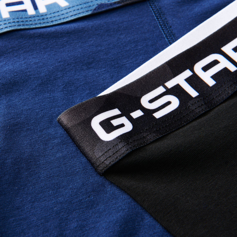 G-Star RAW® Classic Trunks Camo 2-Pack Bleu foncé detail shot