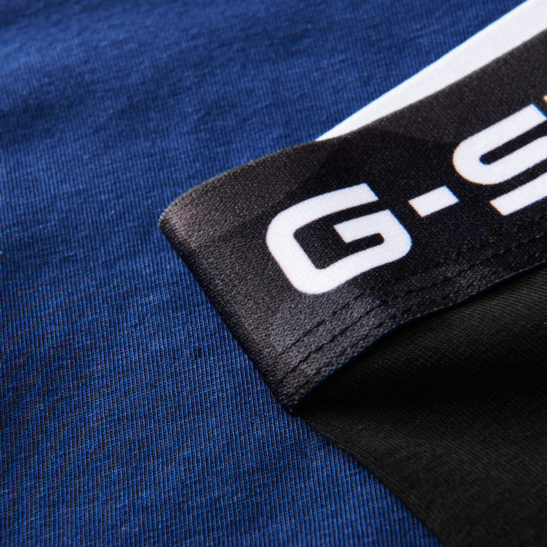 G-Star RAW® Classic Trunks Camo 2-Pack Bleu foncé fabric shot