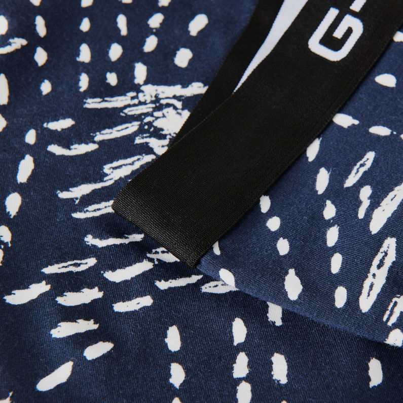 G-Star RAW® Tach Pattern Trunks Dark blue detail shot