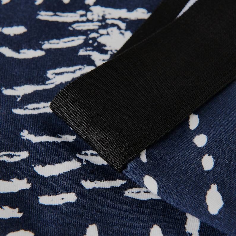 G-Star RAW® Tach Pattern Trunks Dark blue fabric shot