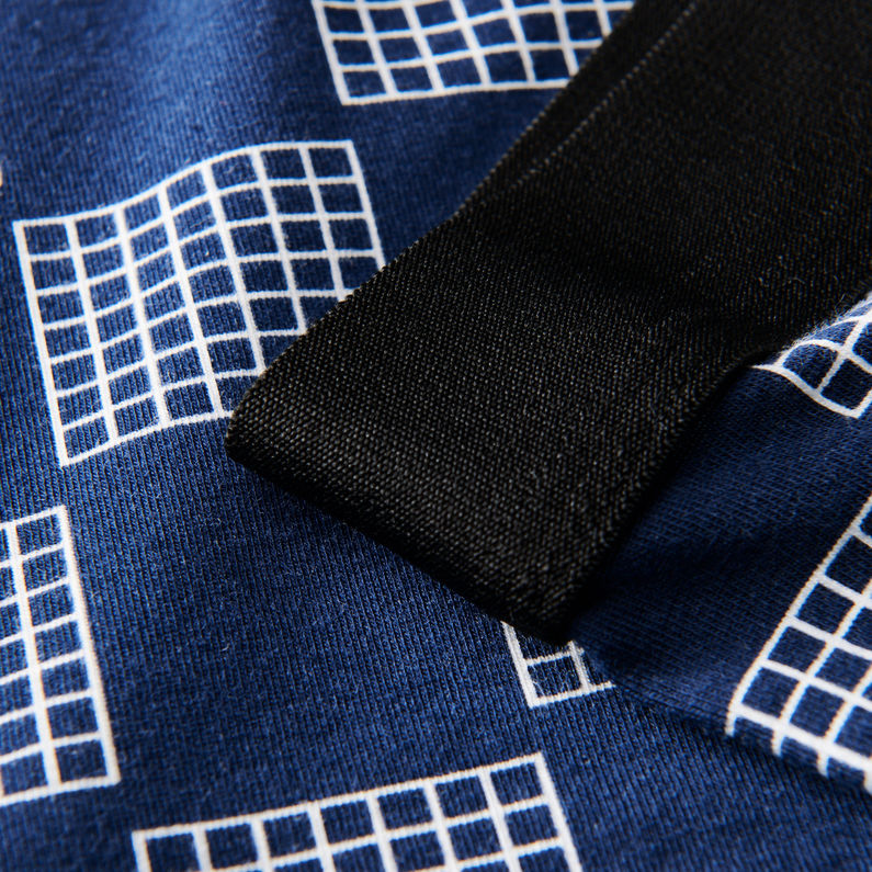 G-Star RAW® Tach Pattern Trunks Dark blue fabric shot