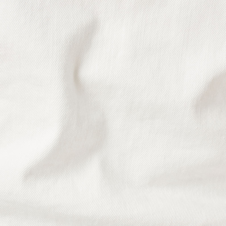 G-Star RAW® 3301 Moto Cropped Denim Jacket Weiß fabric shot