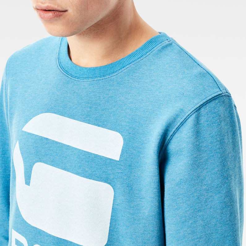 G-Star RAW® Core Art Sweater Medium blue detail shot