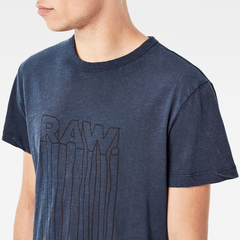 G-Star RAW® Nazuru 3 T-Shirt Dark blue detail shot