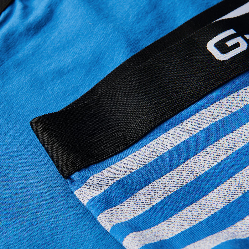 G-Star RAW® Tach Stripe 2-Pack Trunks Bleu moyen detail shot