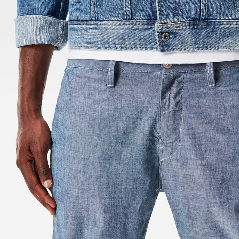 G-Star RAW® Bronson 1/2 Length Shorts Light blue detail shot