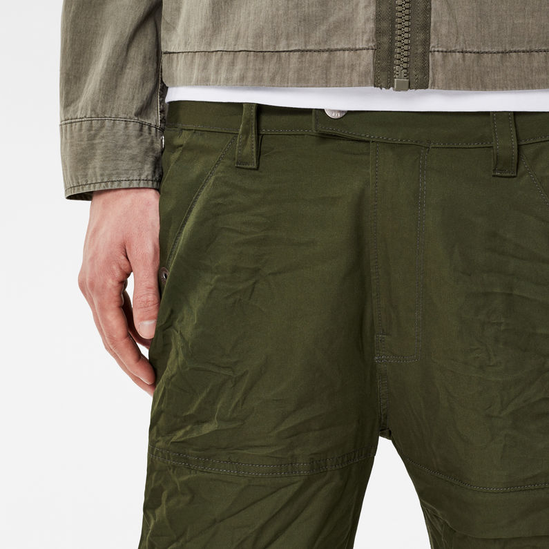 G-STAR® Rackam Tapered Cargo Pants Green detail shot