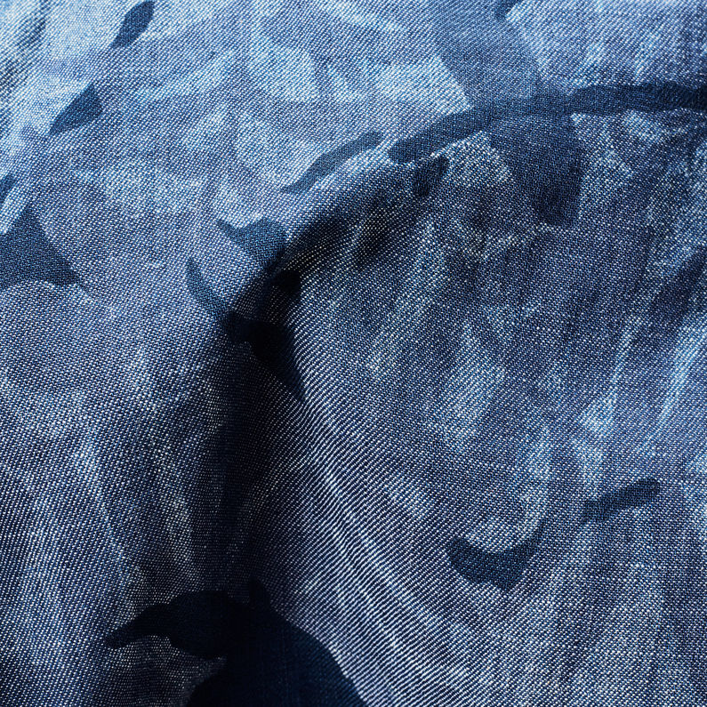 G-STAR® Rovic XL Overcoat Mittelblau fabric shot