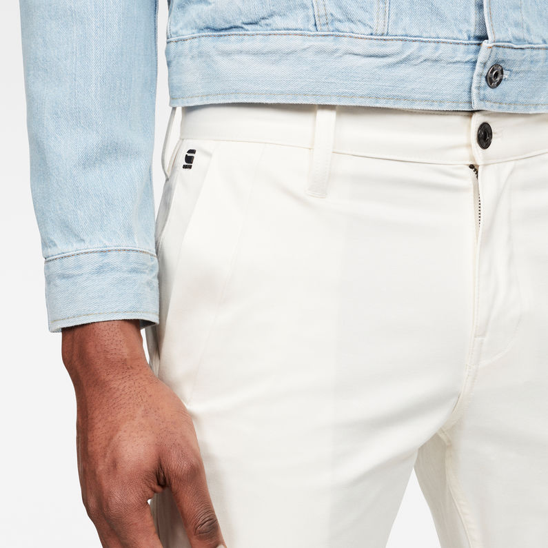 G-Star RAW® Bronson Slim Chino White detail shot