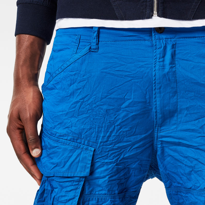 G-Star RAW® Rovic Loose 1/2-Length Cargo Shorts Medium blue detail shot