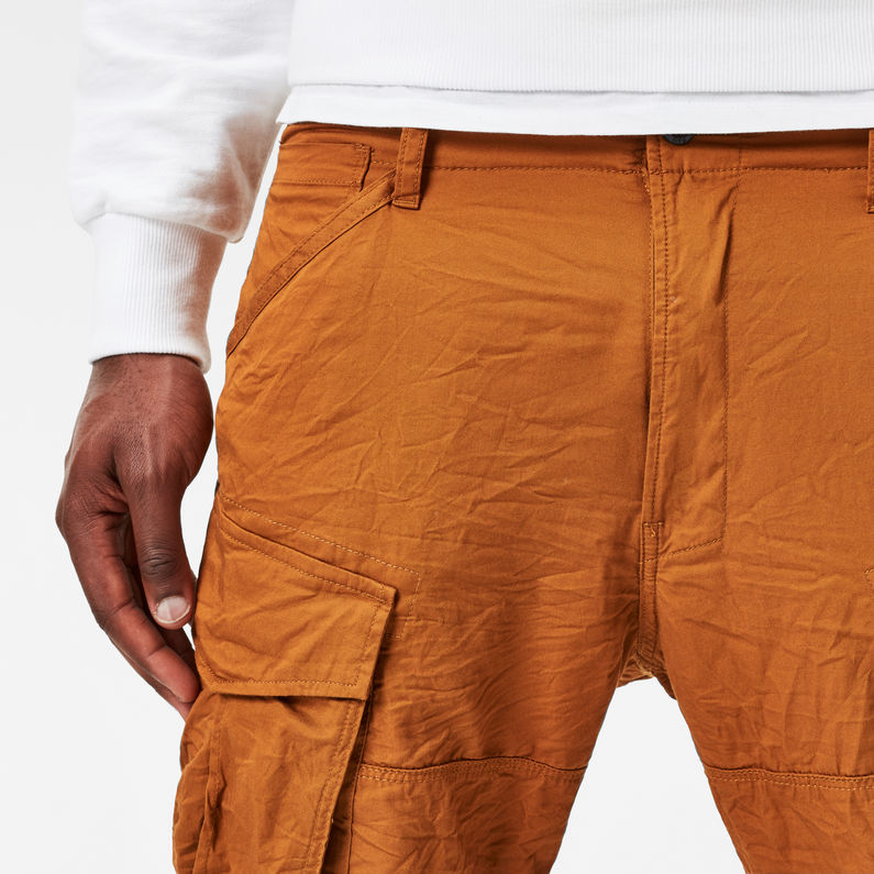 G-Star RAW® Rovic Loose 1/2-Length Cargo Shorts Orange detail shot