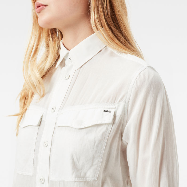 G-STAR® Rovic Loose Cropped Shirt White