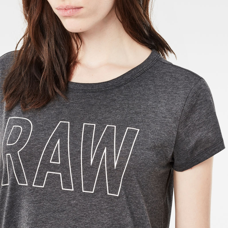 G-Star RAW® Cirst Straight T-Shirt Grey detail shot