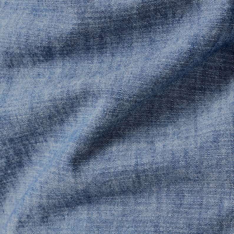 G-Star RAW® Chambray PW Hooded Jacket Azul intermedio fabric shot