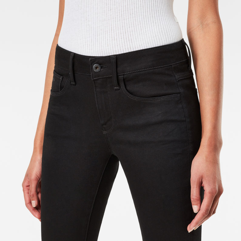 G-Star RAW® 3301 D-Mid Waist Super Skinny Jeans Black