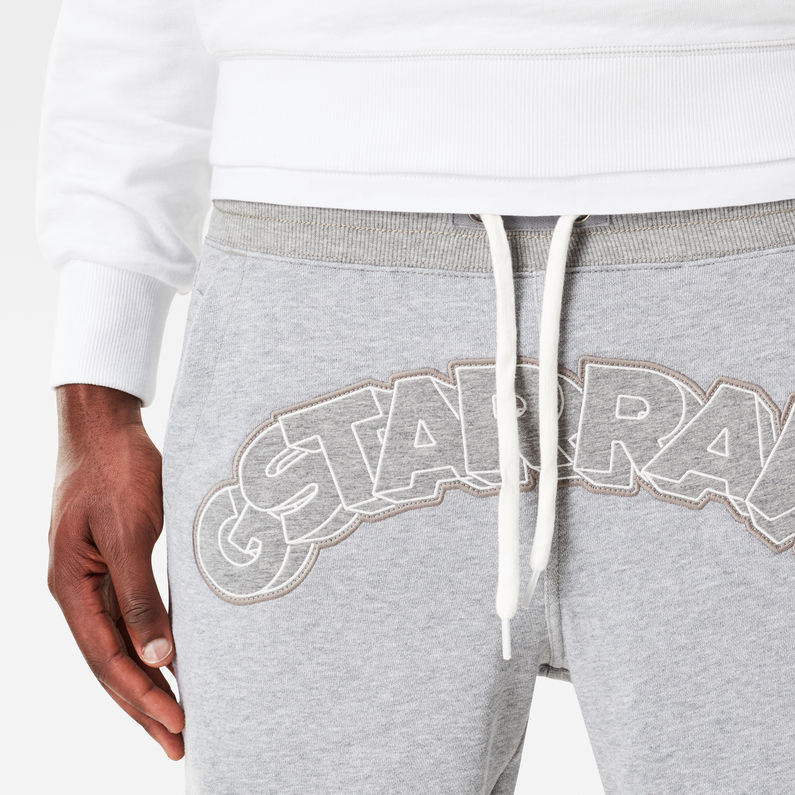 G-Star RAW® STK Sweat Shorts Gris detail shot