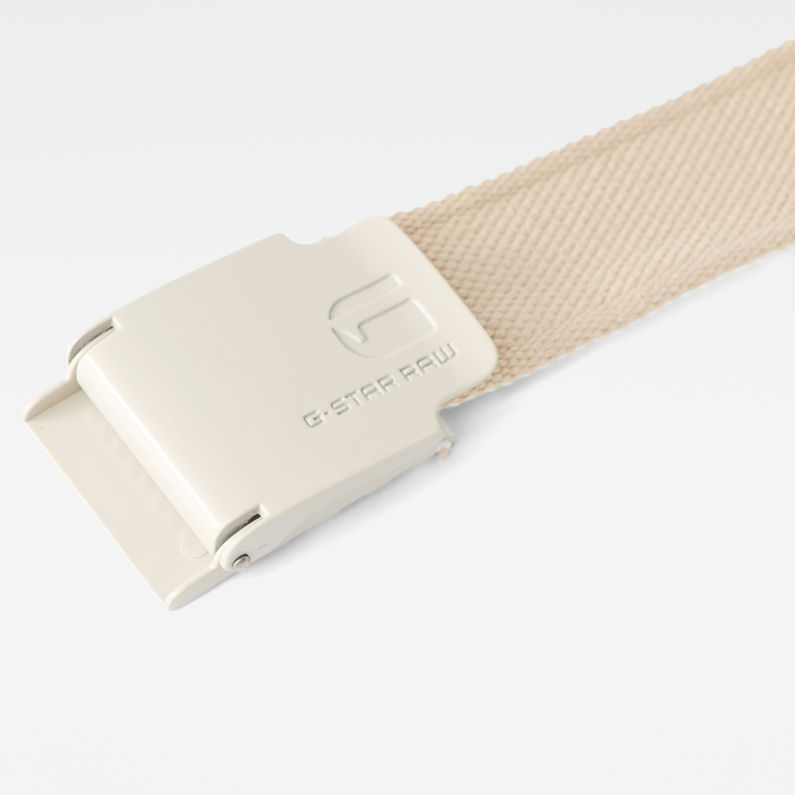 G-Star RAW® Zioks Webbing Belt Blanc detail shot buckle