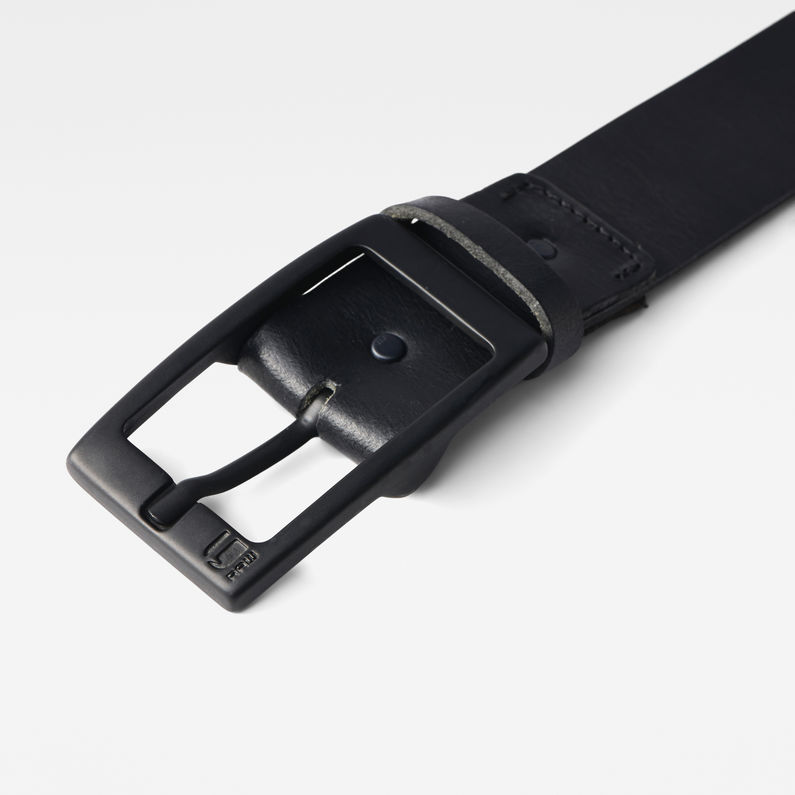 G-Star RAW® Estan Belt Black detail shot buckle