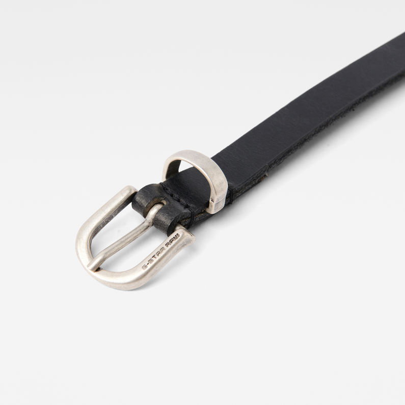 G-STAR® Fida Belt Black detail shot buckle