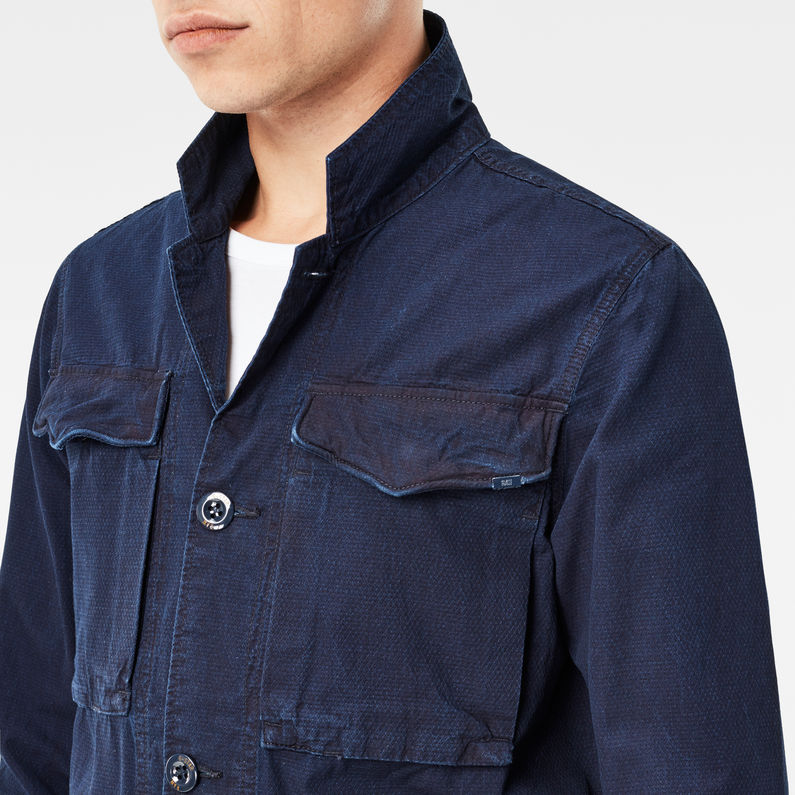 G-STAR® Vodan Worker Overshirt Dark blue detail shot