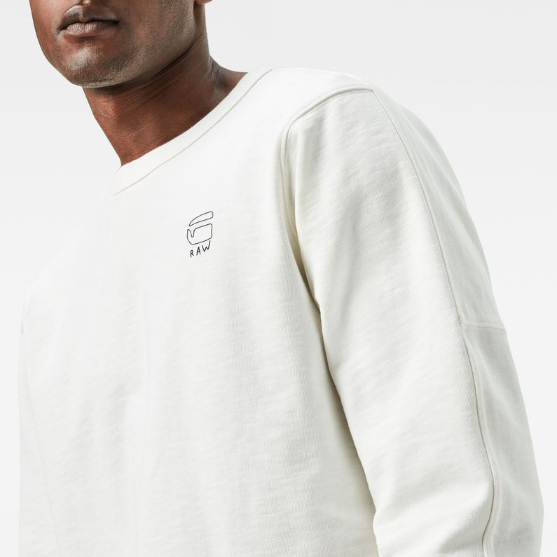 G-Star RAW® Korpaz Sweater White detail shot