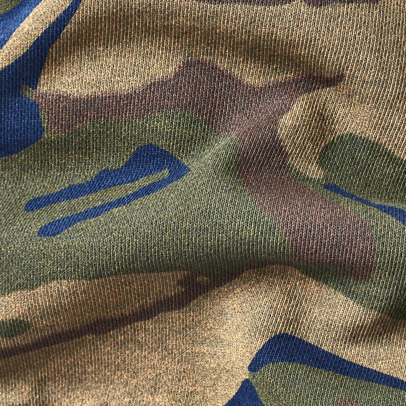 G-Star RAW® Dutch-Camo Core Sweater Green fabric shot