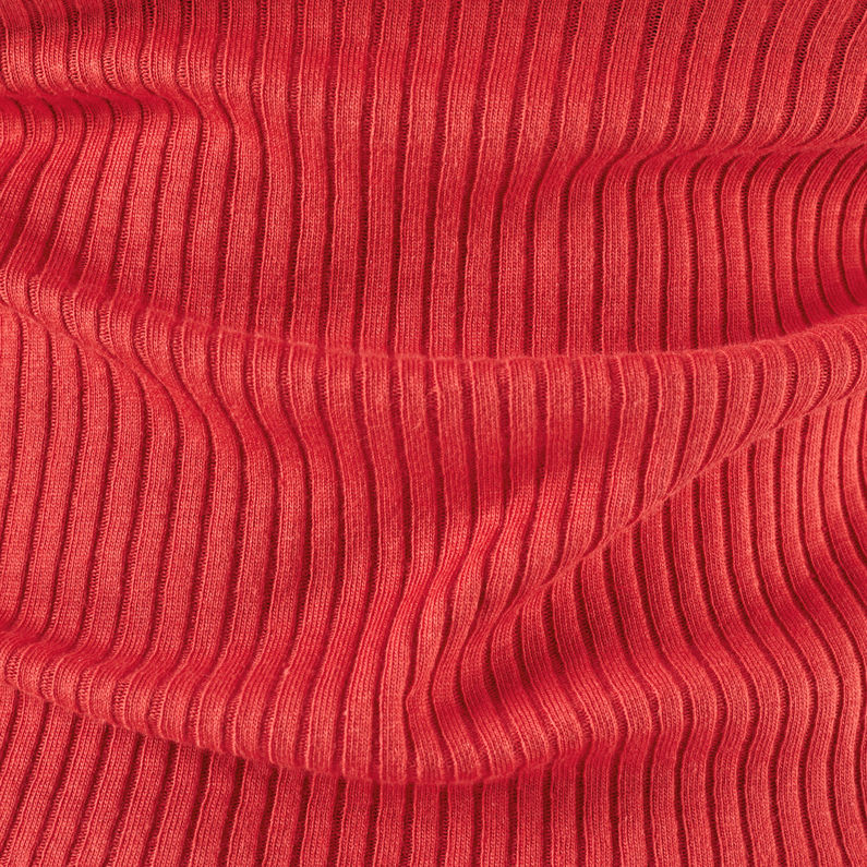 G-Star RAW® Silber Cropped T-Shirt Red fabric shot