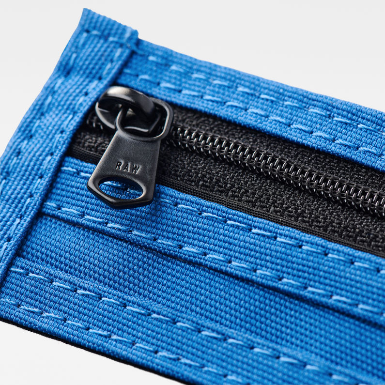 G-Star RAW® Cart Snap Wallet Medium blue detail shot