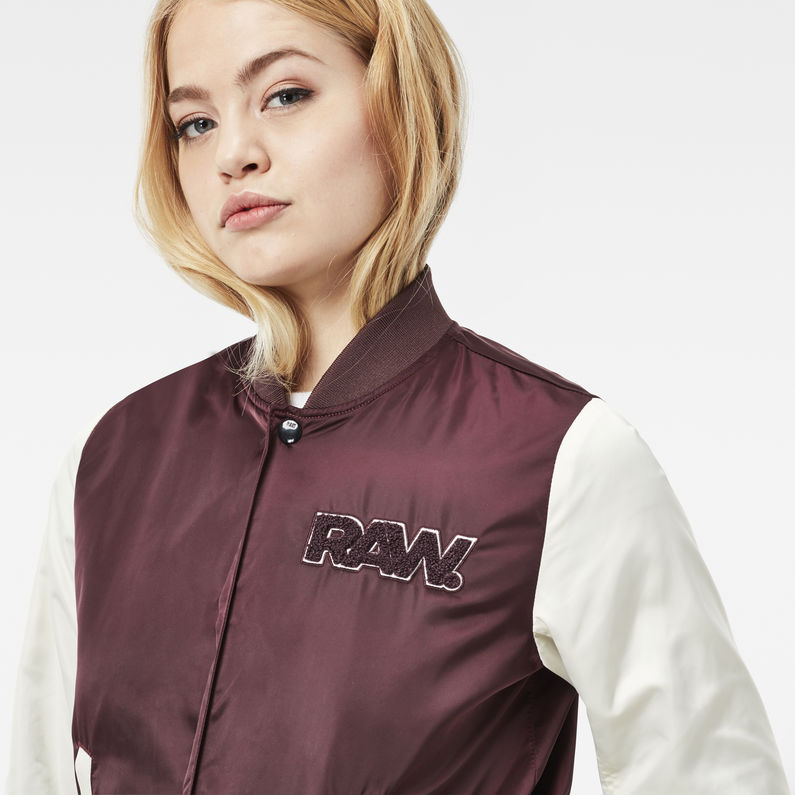 G-STAR® Sport Snap Slim Bomber Purple detail shot