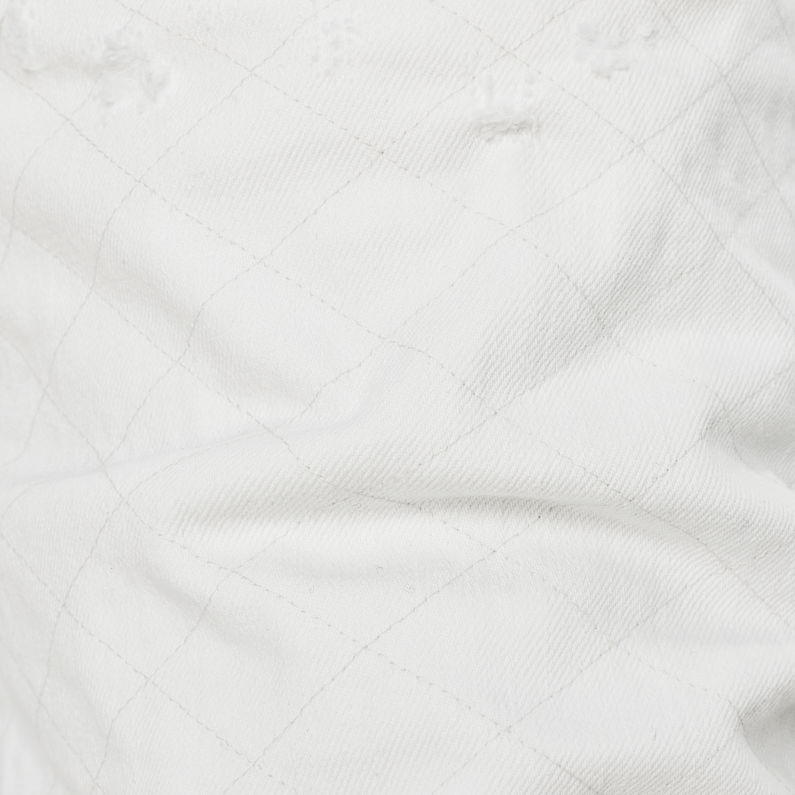 G-STAR® 3301 Moto-Restored 1/2 Length Shorts White fabric shot