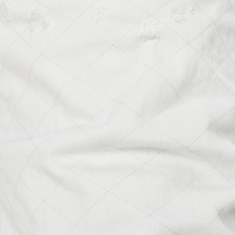 G-Star RAW® 3301 Moto-Restored 1/2 Length Shorts Blanc fabric shot