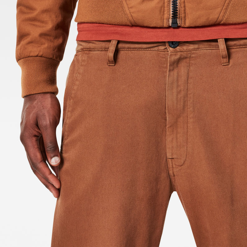 G-STAR® Bronson Loose Chino Brown detail shot