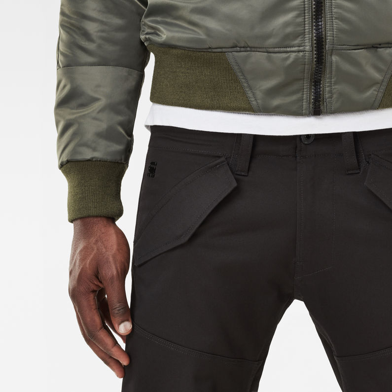 g star raw rovic tapered trousers black