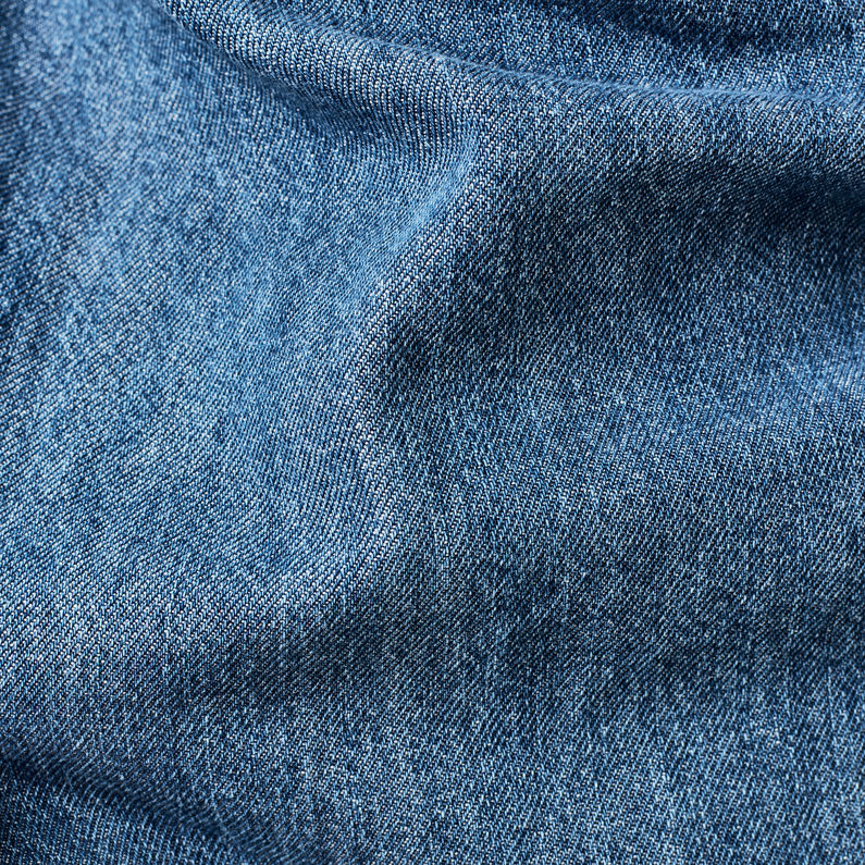 G-Star RAW® Bronson Paperbag Waist Overalls Bleu moyen fabric shot